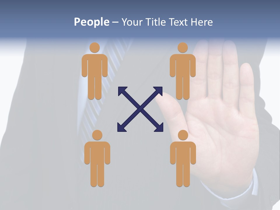 Reaching Forbidden Hand PowerPoint Template