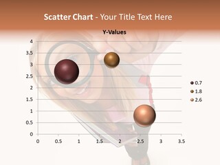 Clear Girl Magnifying PowerPoint Template