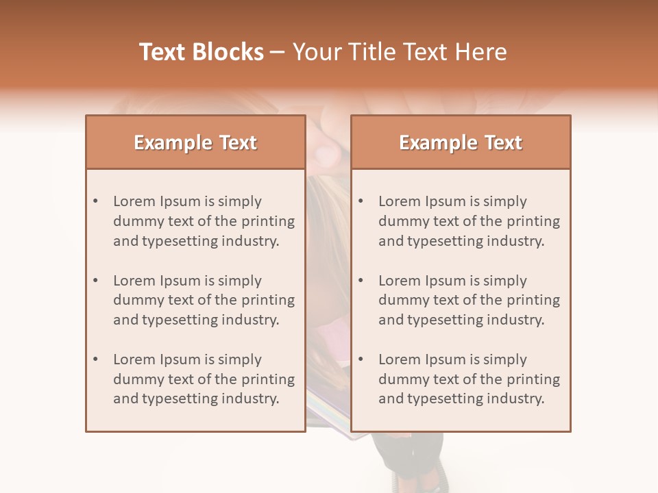 Clear Girl Magnifying PowerPoint Template