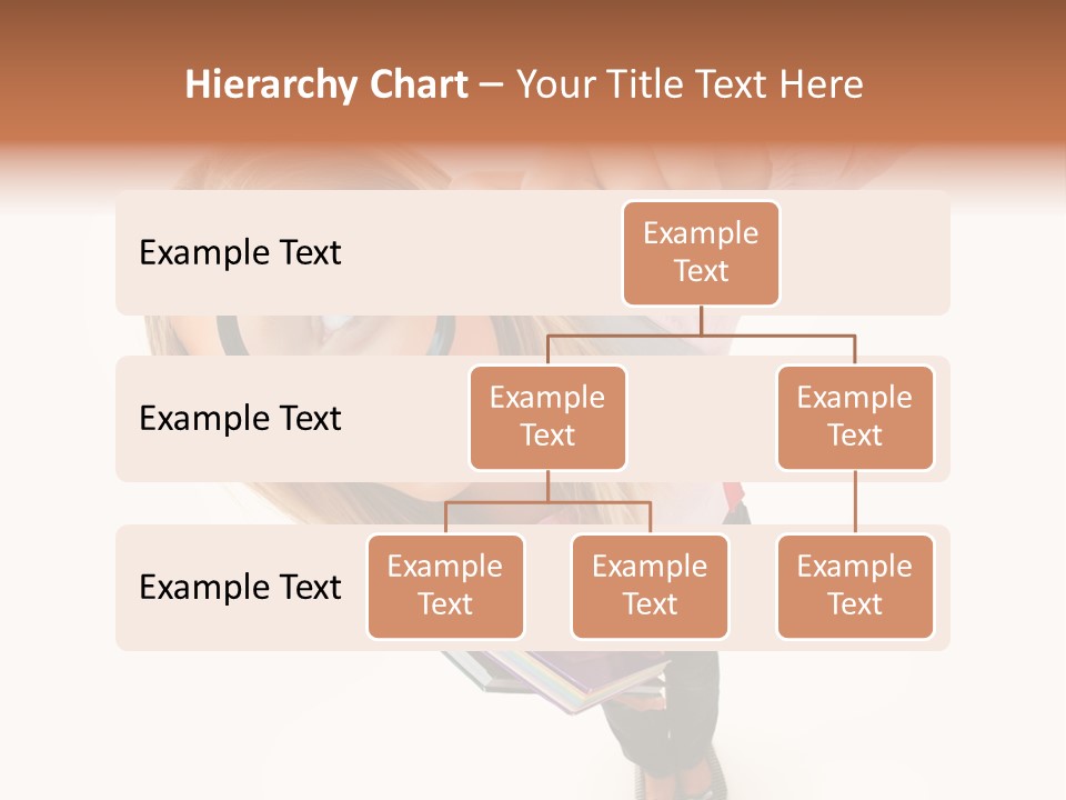 Clear Girl Magnifying PowerPoint Template