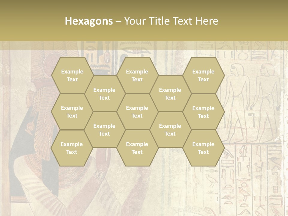Ethnic Hieroglyphics Painting PowerPoint Template