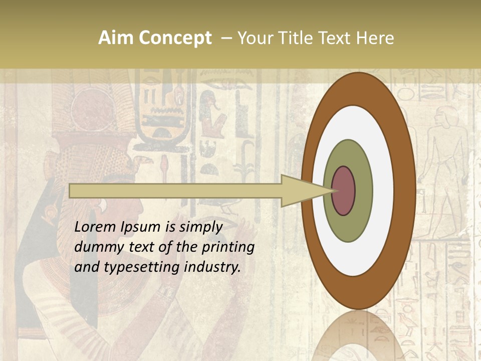Ethnic Hieroglyphics Painting PowerPoint Template