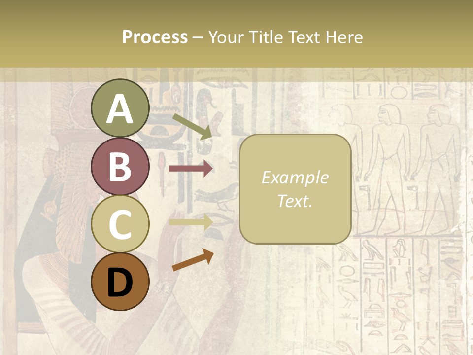 Ethnic Hieroglyphics Painting PowerPoint Template