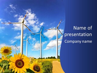 River Blue Renewable PowerPoint Template