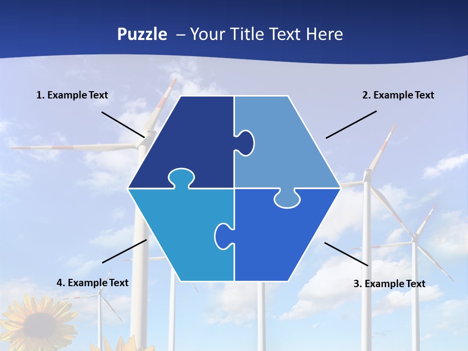 River Blue Renewable PowerPoint Template