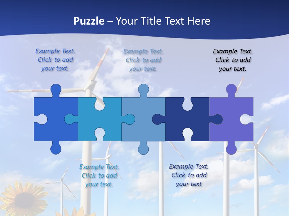 River Blue Renewable PowerPoint Template