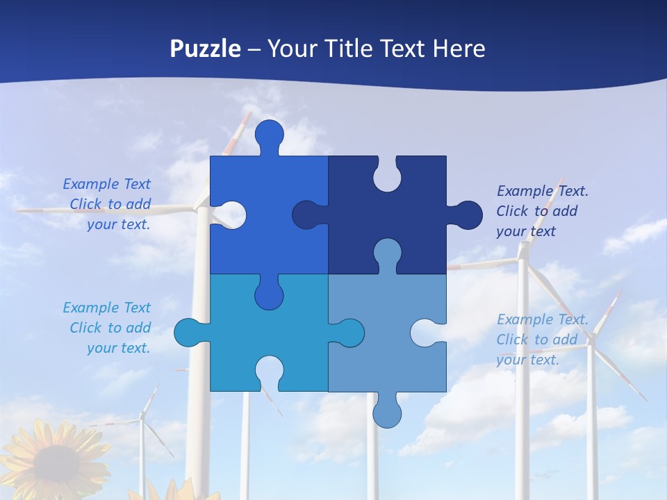 River Blue Renewable PowerPoint Template