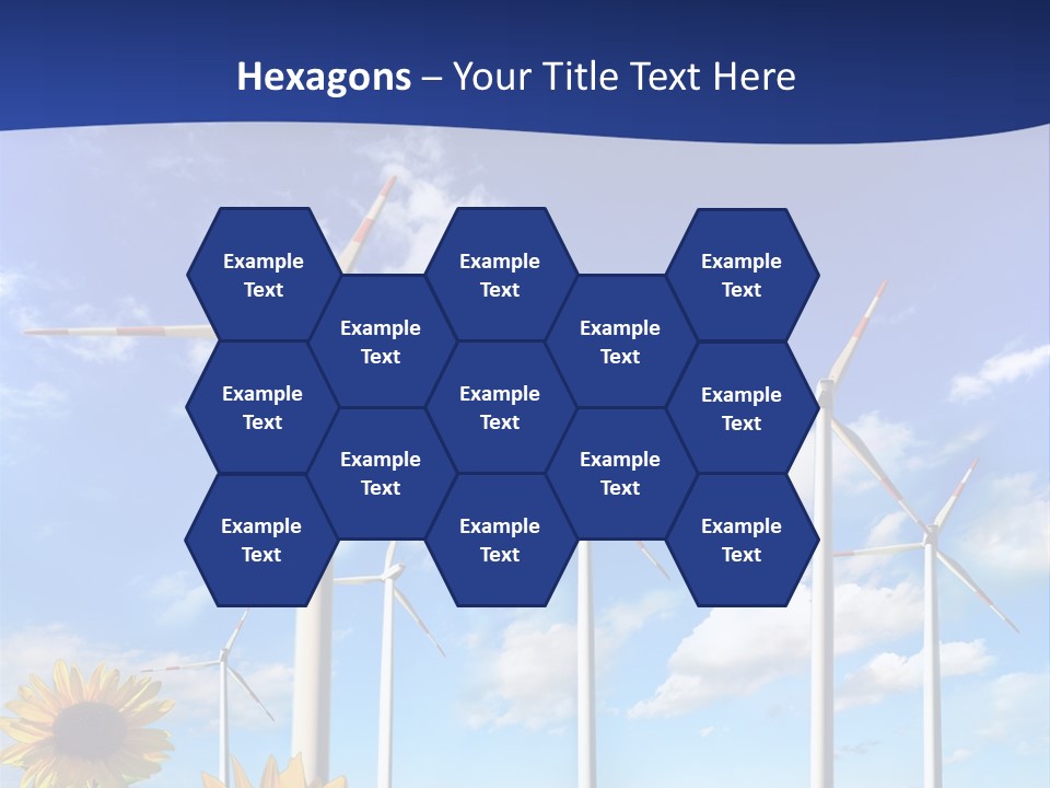 River Blue Renewable PowerPoint Template