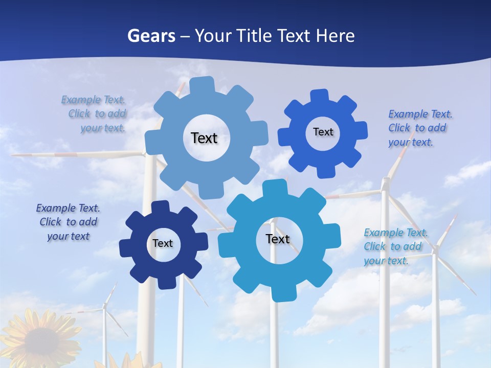 River Blue Renewable PowerPoint Template