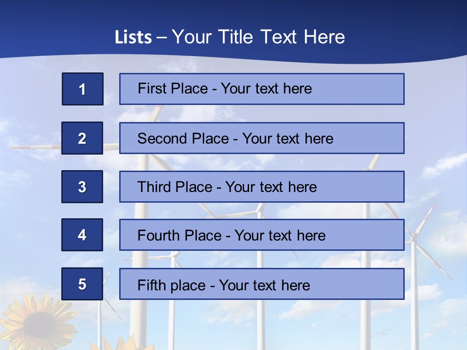 River Blue Renewable PowerPoint Template