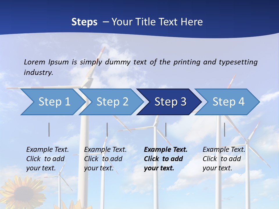 River Blue Renewable PowerPoint Template