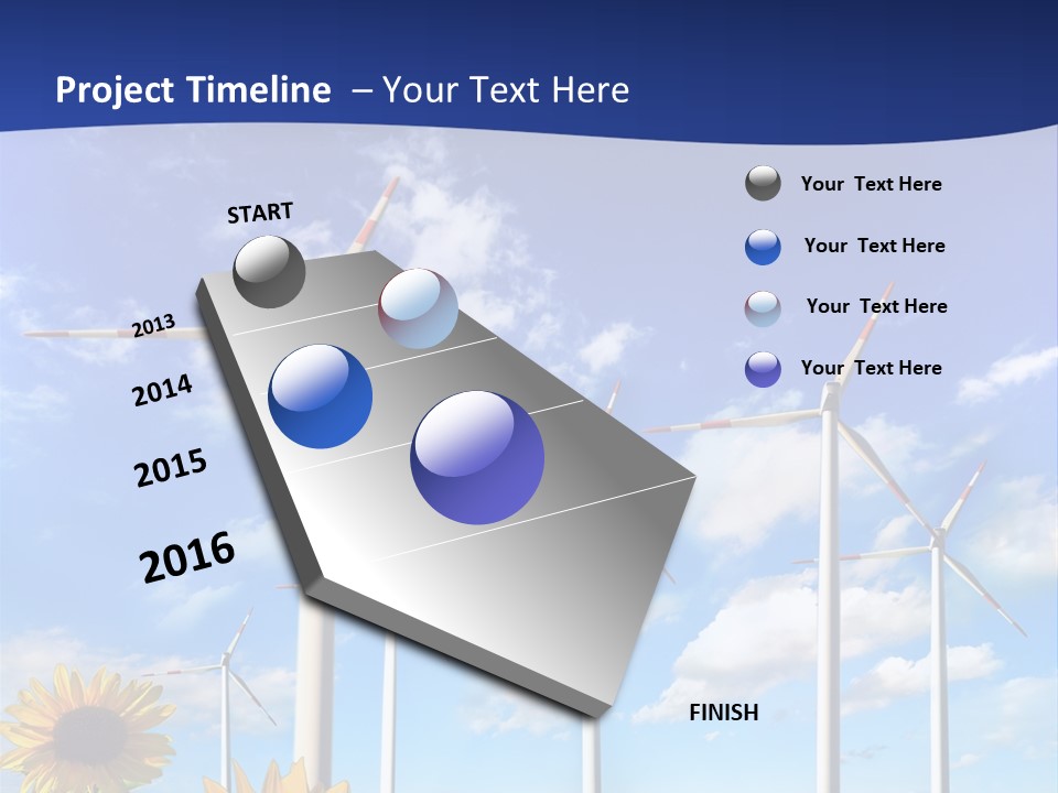 River Blue Renewable PowerPoint Template