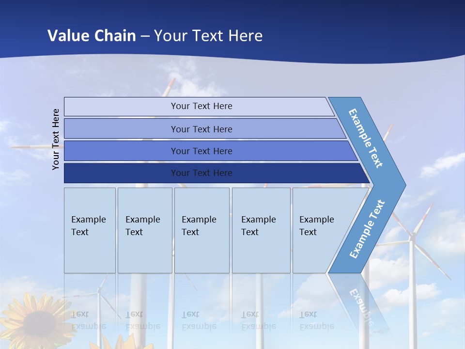 River Blue Renewable PowerPoint Template