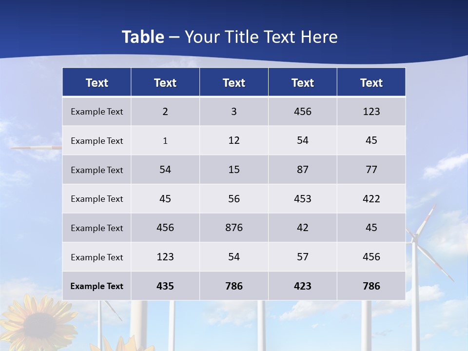 River Blue Renewable PowerPoint Template