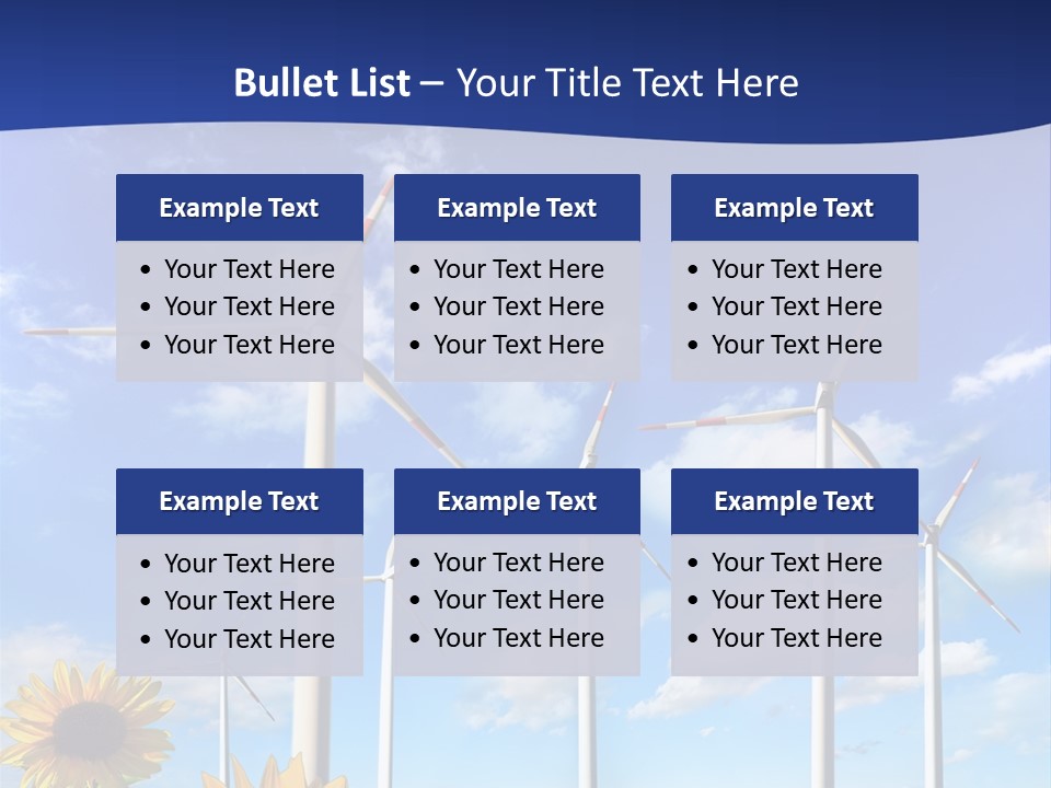 River Blue Renewable PowerPoint Template