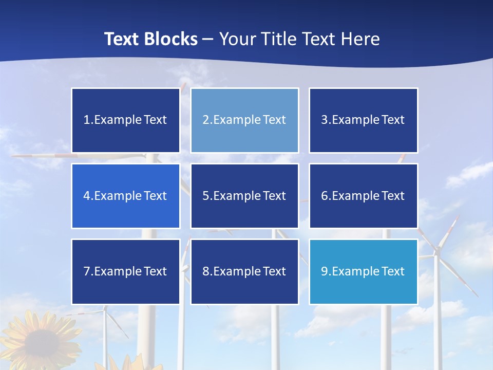 River Blue Renewable PowerPoint Template