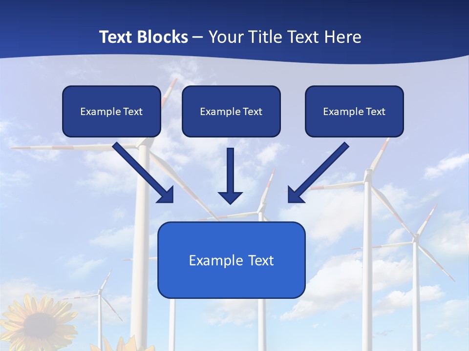 River Blue Renewable PowerPoint Template