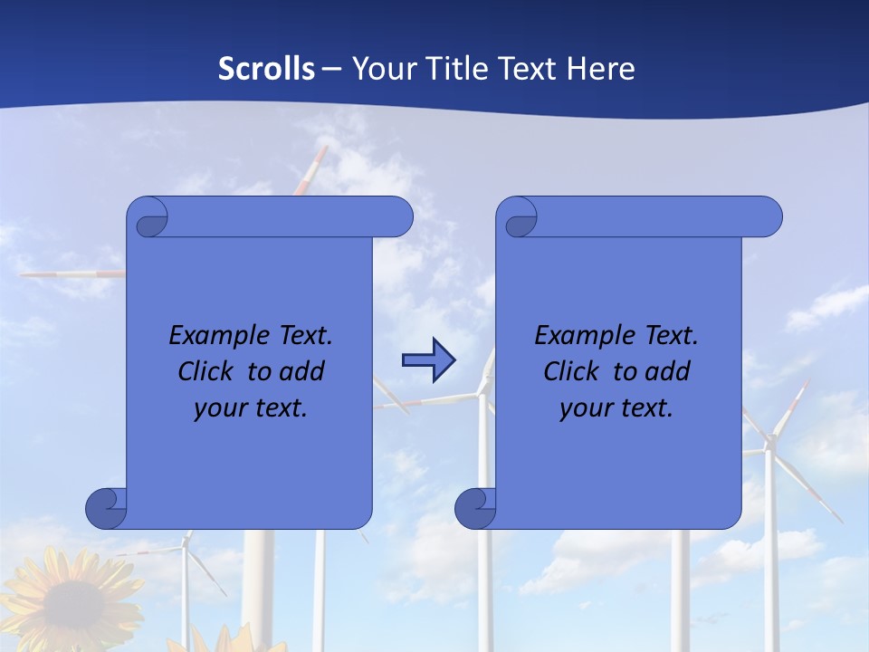 River Blue Renewable PowerPoint Template