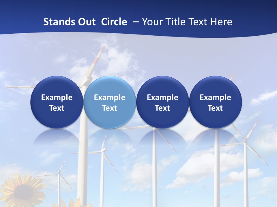 River Blue Renewable PowerPoint Template