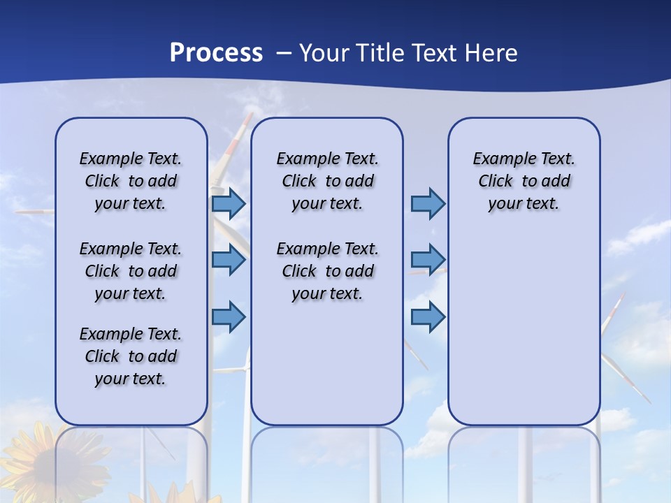 River Blue Renewable PowerPoint Template