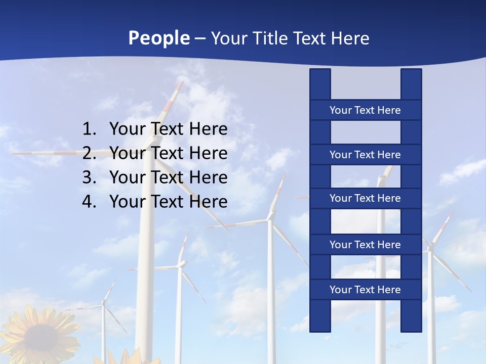 River Blue Renewable PowerPoint Template