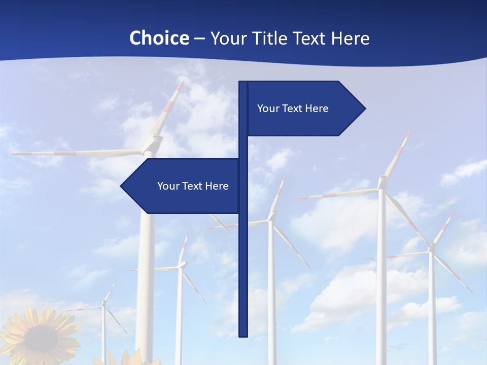 River Blue Renewable PowerPoint Template