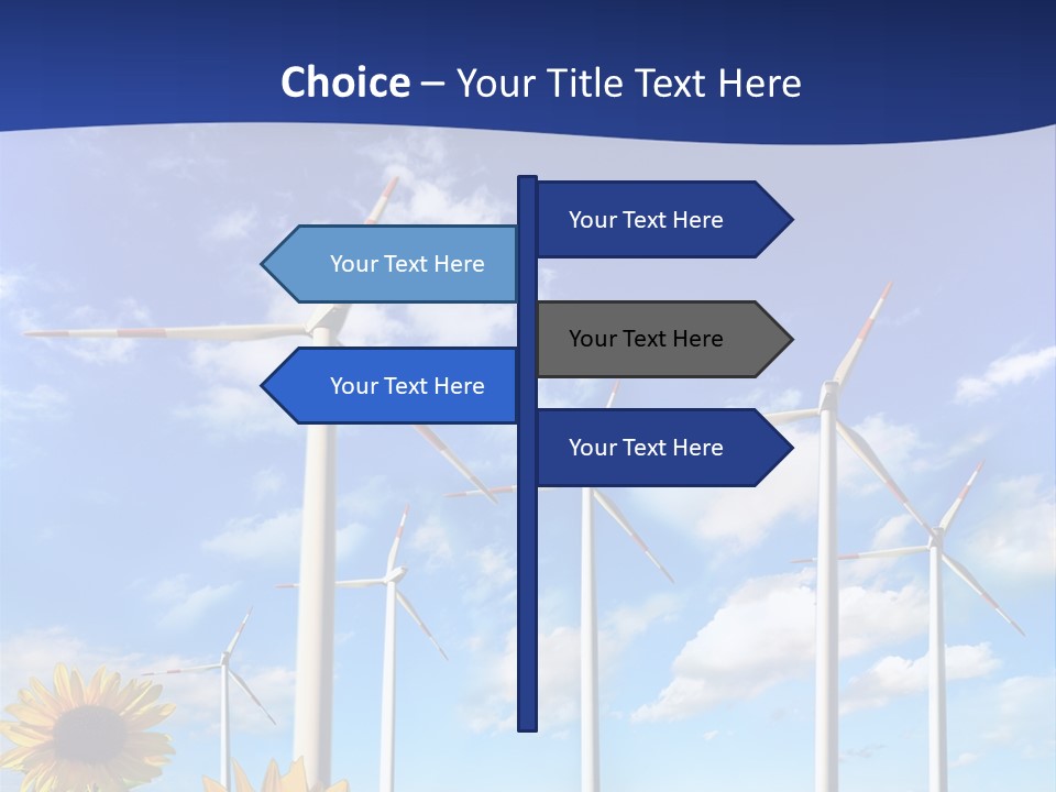 River Blue Renewable PowerPoint Template