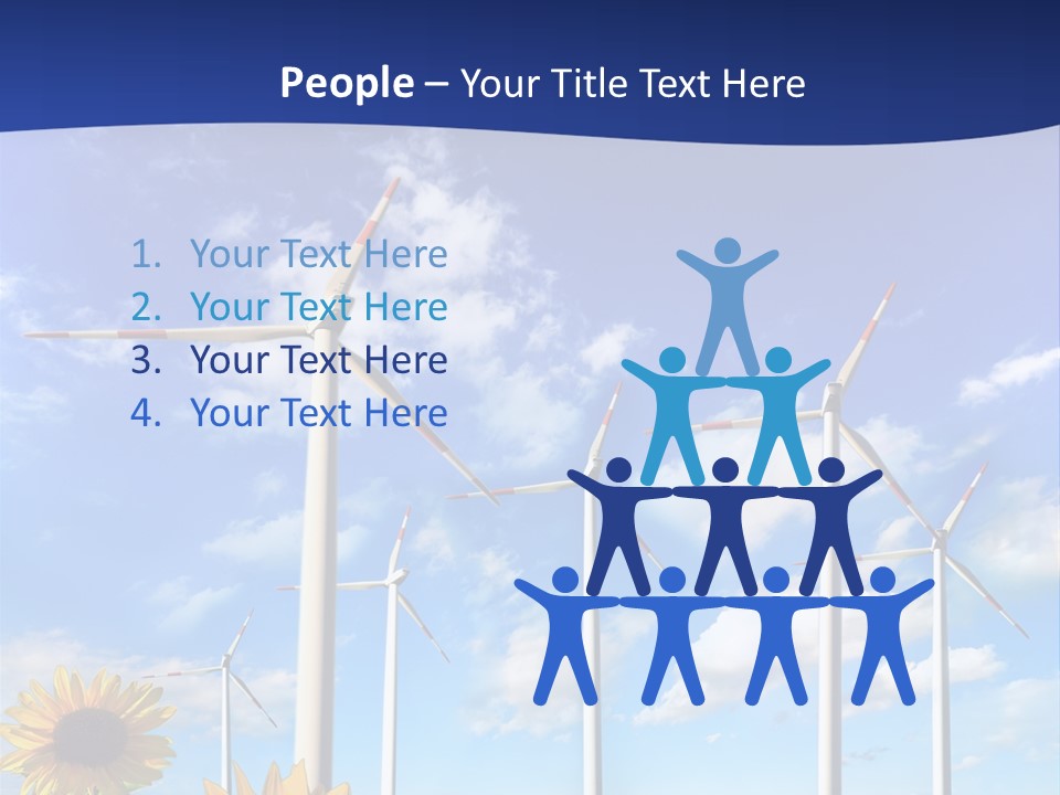 River Blue Renewable PowerPoint Template