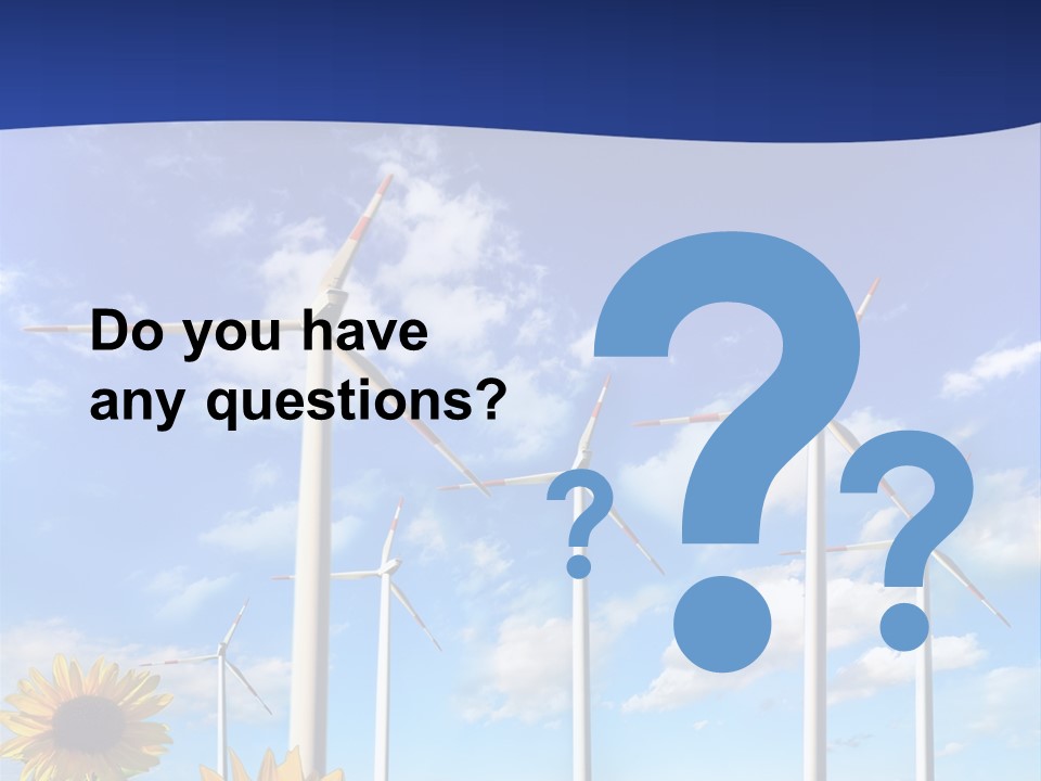 River Blue Renewable PowerPoint Template