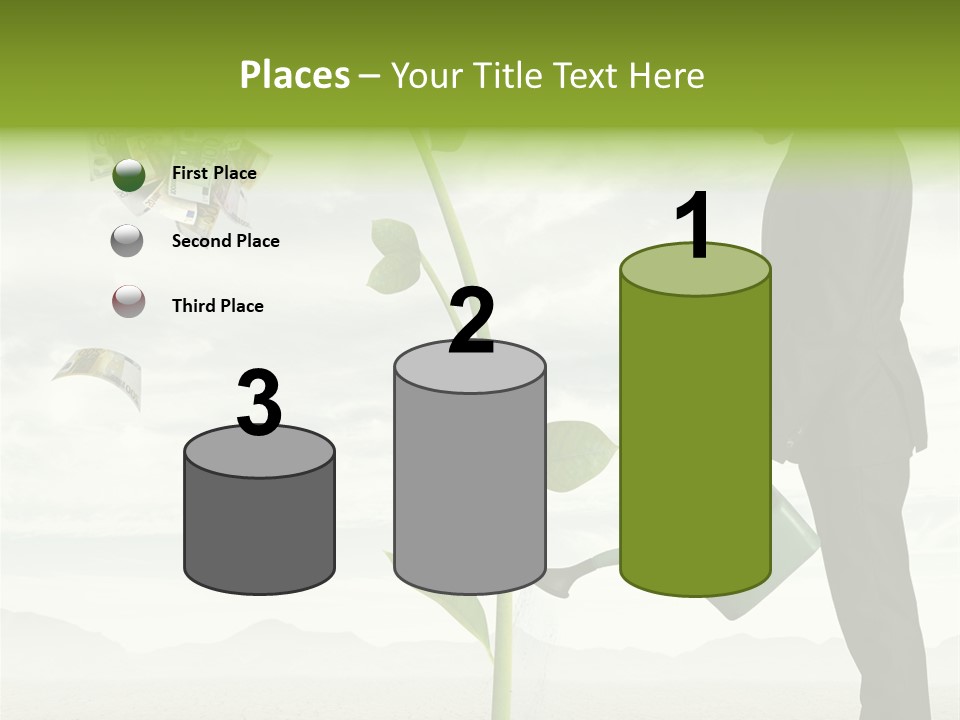 Business Savings Businessman PowerPoint Template