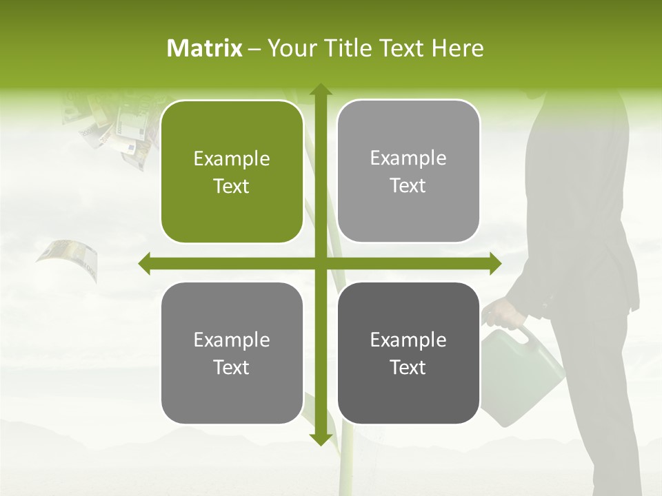 Business Savings Businessman PowerPoint Template