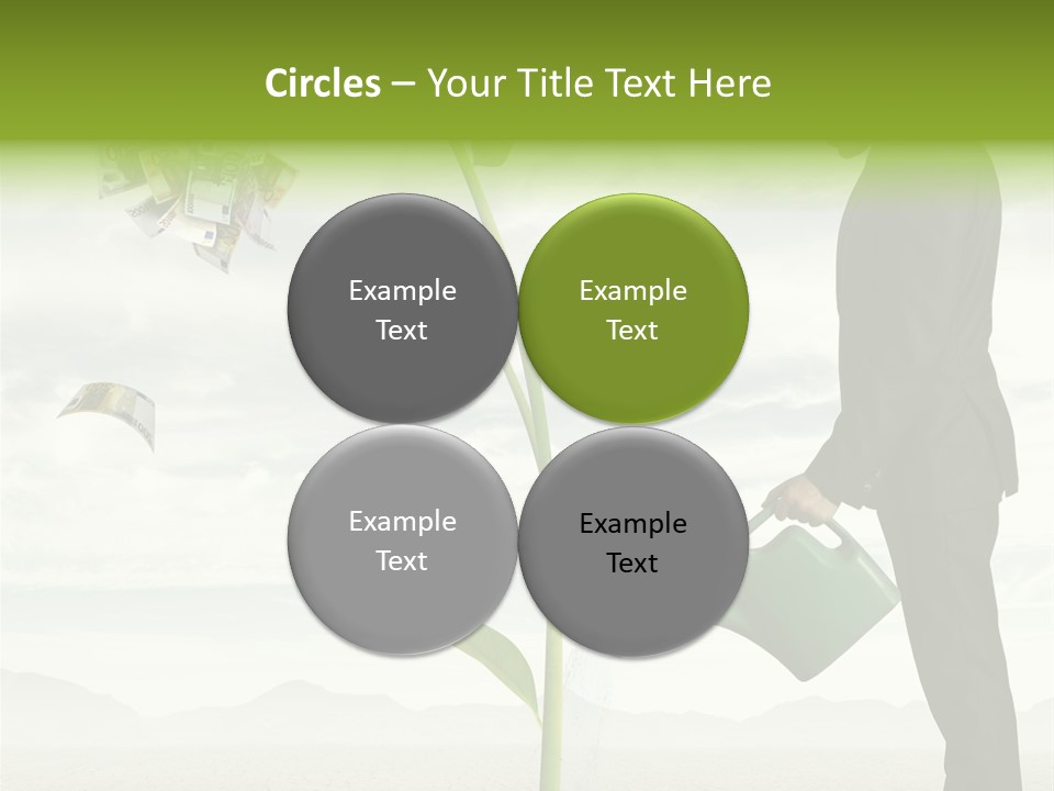 Business Savings Businessman PowerPoint Template