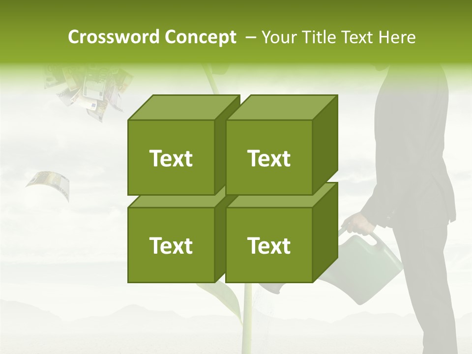 Business Savings Businessman PowerPoint Template