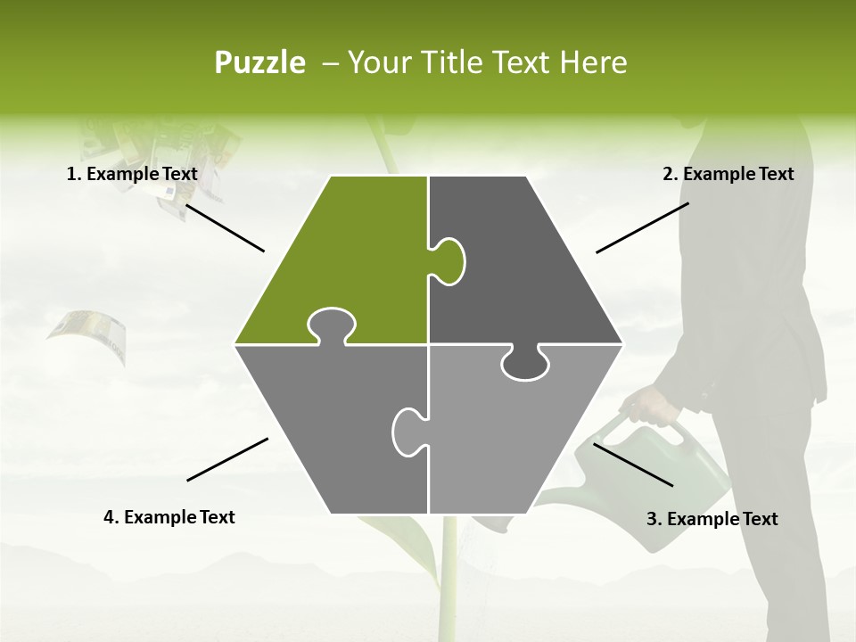 Business Savings Businessman PowerPoint Template