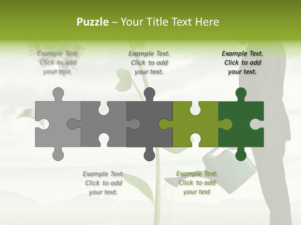 Business Savings Businessman PowerPoint Template