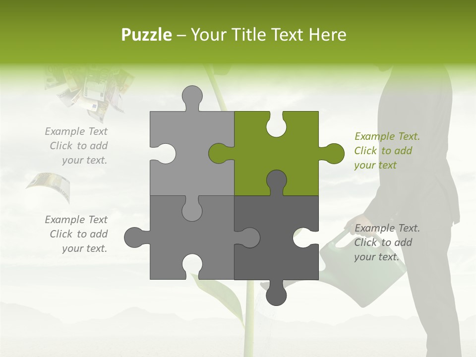 Business Savings Businessman PowerPoint Template