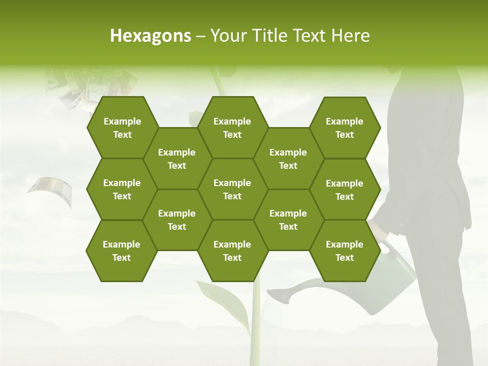 Business Savings Businessman PowerPoint Template