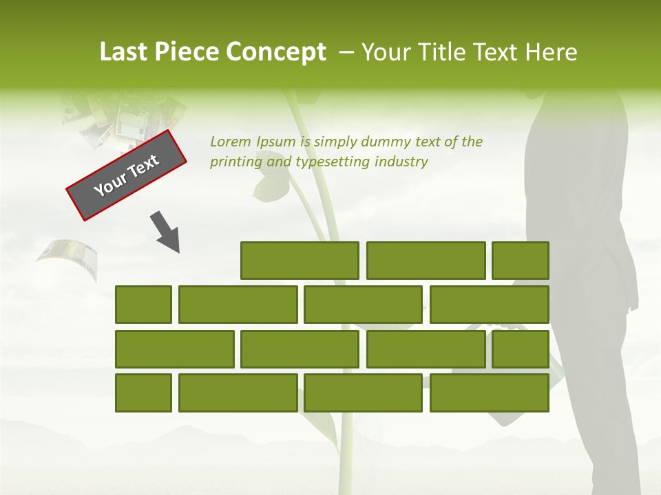 Business Savings Businessman PowerPoint Template