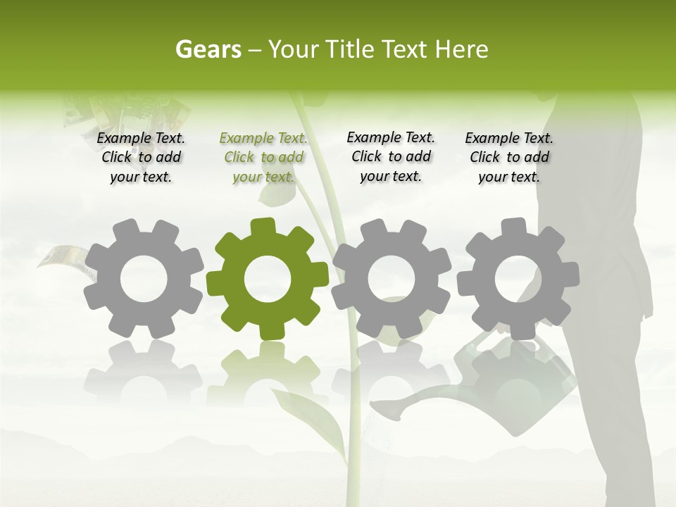 Business Savings Businessman PowerPoint Template