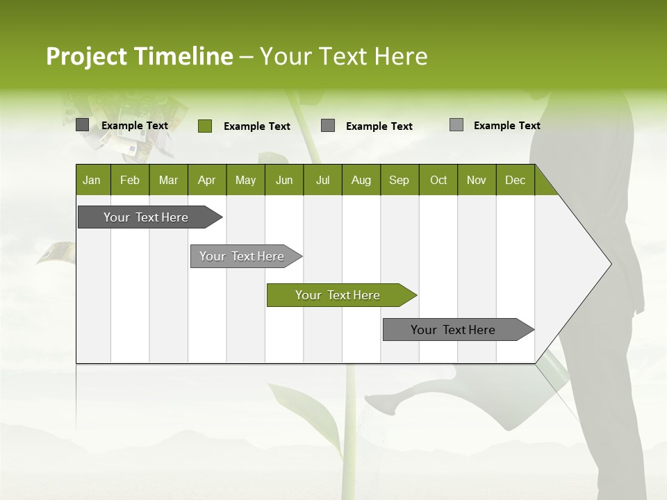 Business Savings Businessman PowerPoint Template