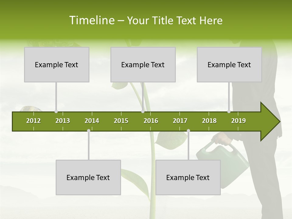 Business Savings Businessman PowerPoint Template