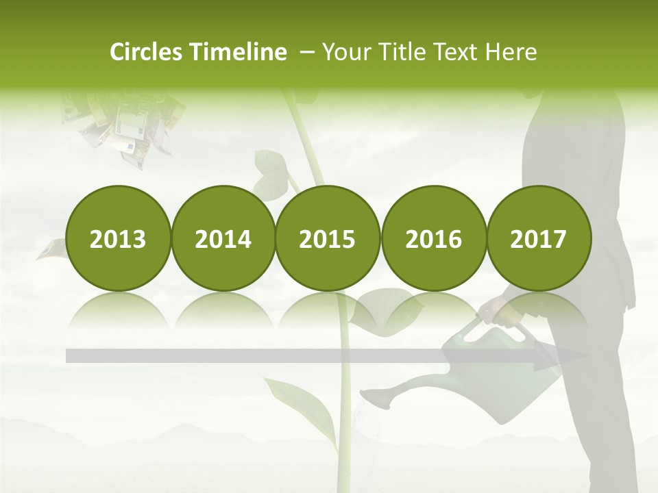 Business Savings Businessman PowerPoint Template