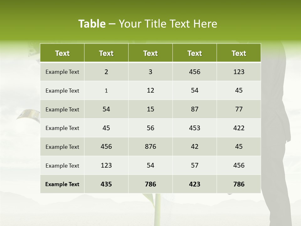 Business Savings Businessman PowerPoint Template