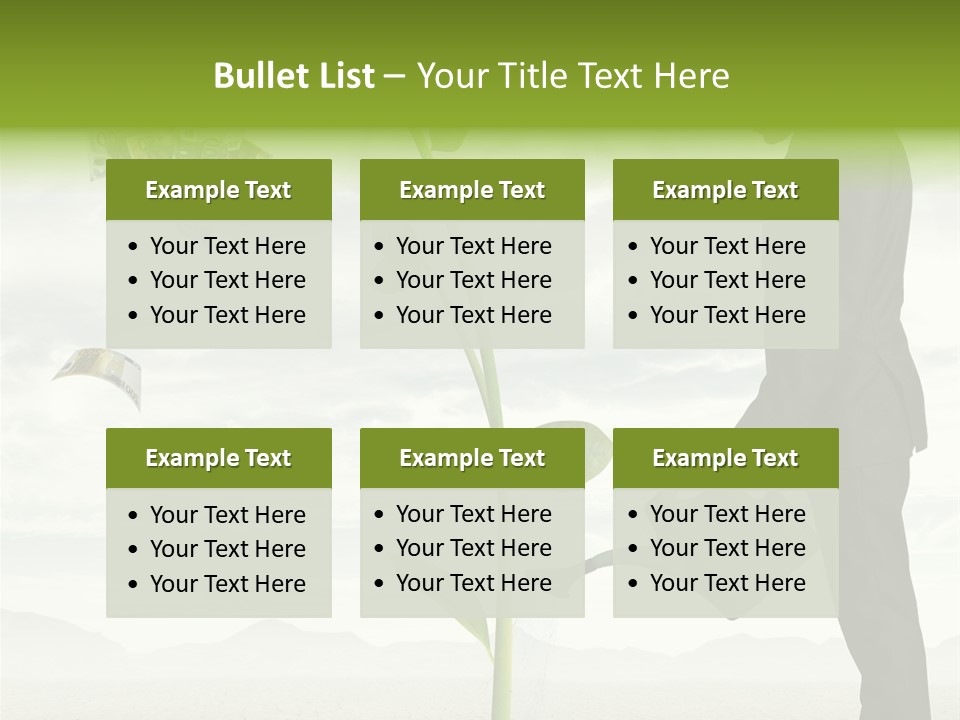 Business Savings Businessman PowerPoint Template
