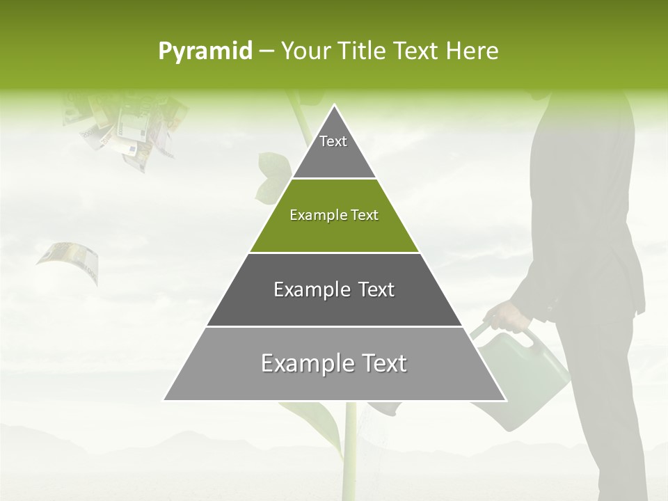 Business Savings Businessman PowerPoint Template