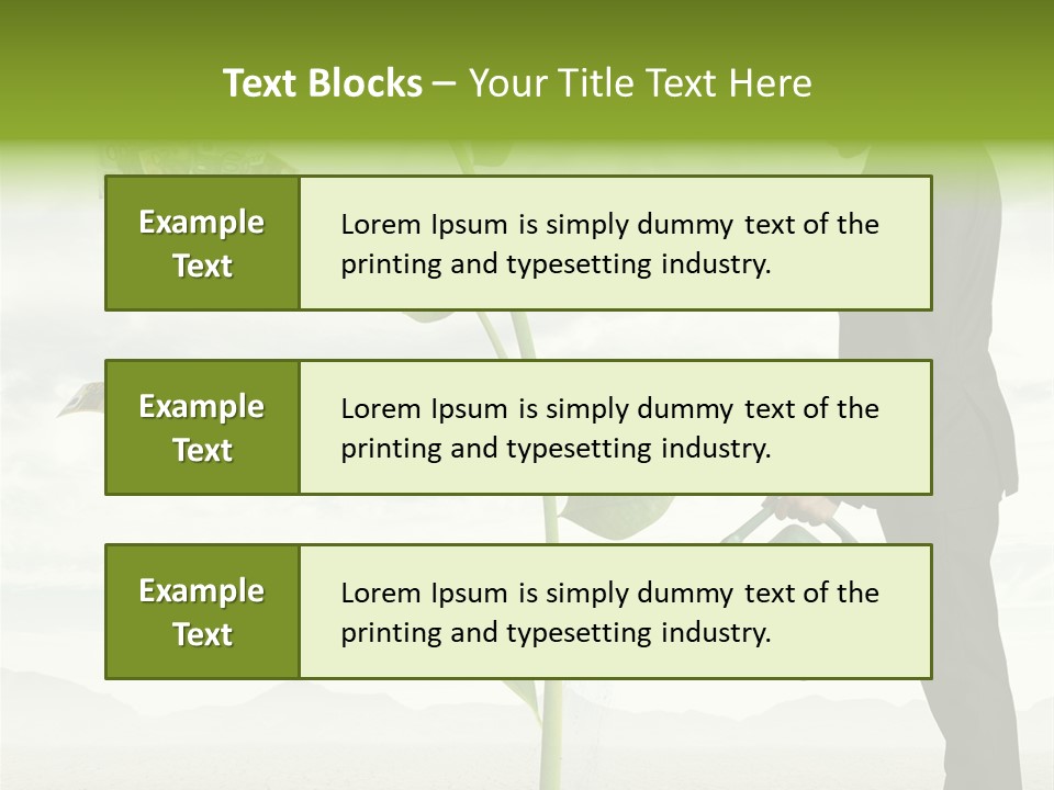 Business Savings Businessman PowerPoint Template