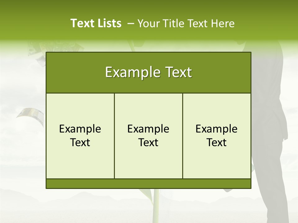 Business Savings Businessman PowerPoint Template