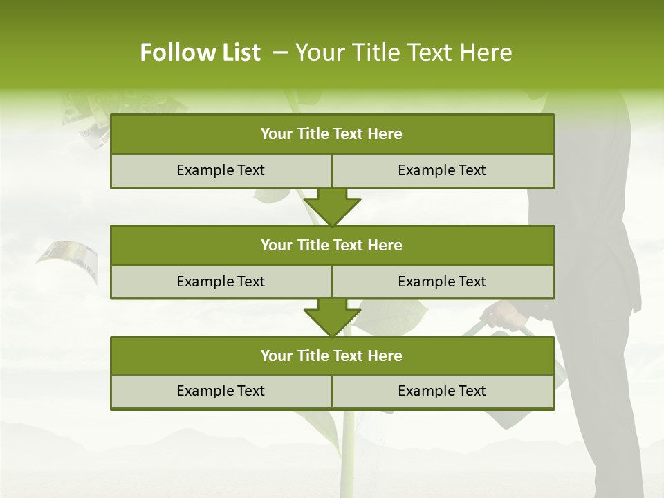 Business Savings Businessman PowerPoint Template