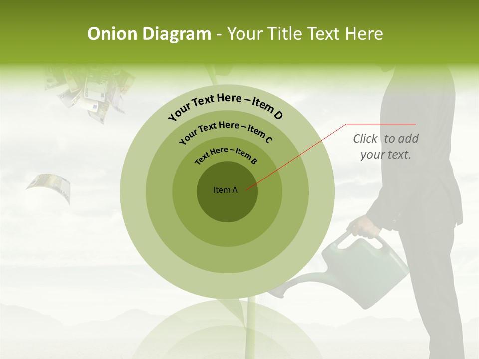 Business Savings Businessman PowerPoint Template