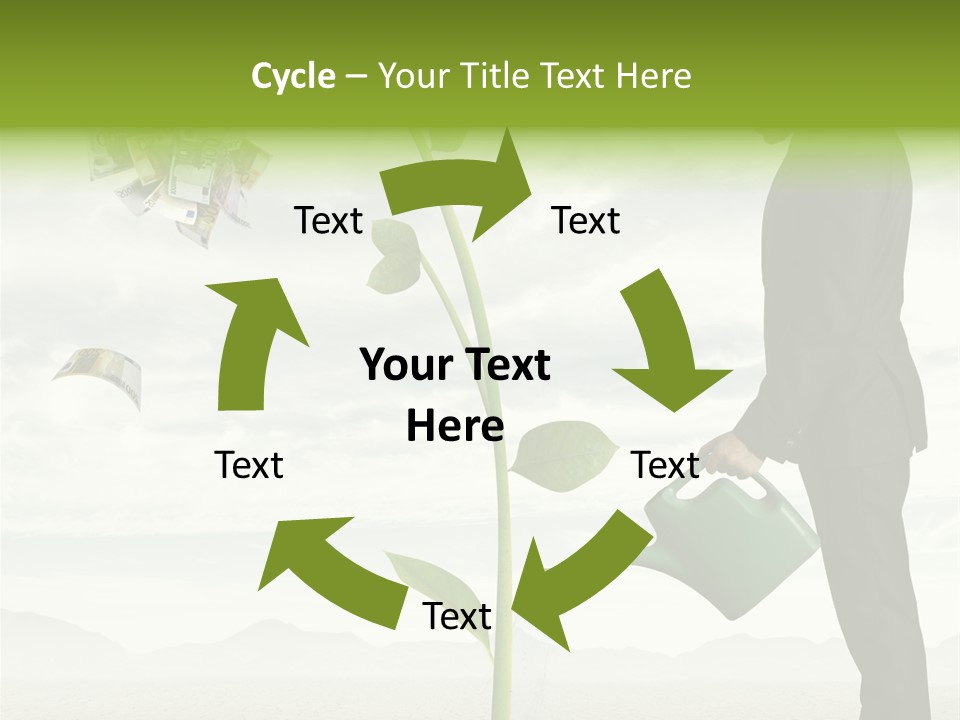 Business Savings Businessman PowerPoint Template